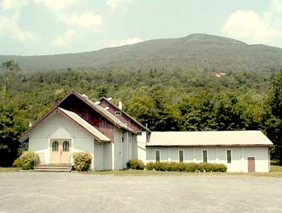 This church at the foot of Overlook Mountain can be converted to your eclectic residence, artist live/work studio, etc.