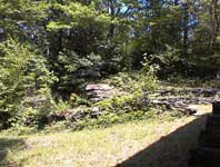 just a few minutes from Woodstock...on a path that follows a deep gorge with a series of waterfalls and swimming holes.