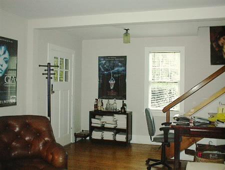 Open Living Room Area with Wood Floors